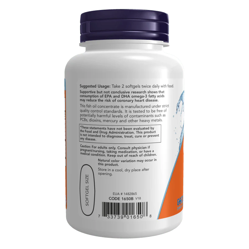 Now Foods, Omega 3 Soporte Cardiovascular 1,000 mg (100 softgels)