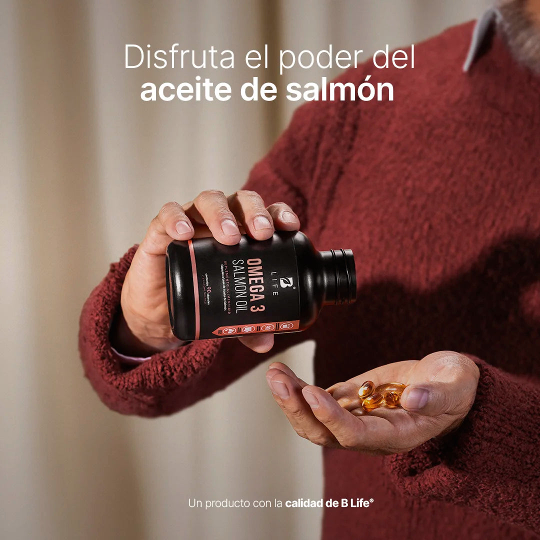 B Life, omega 3 aceite puro de salmon 1.000 mg 90 capsulas