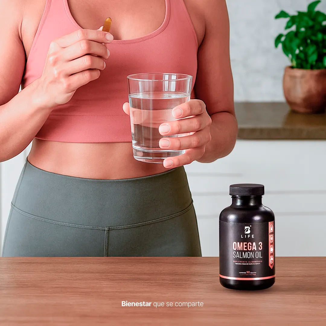 B Life, omega 3 aceite puro de salmon 1.000 mg 90 capsulas