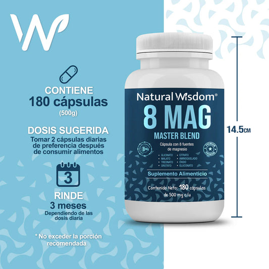 8 MAG Master Blend 180 Cápsulas
