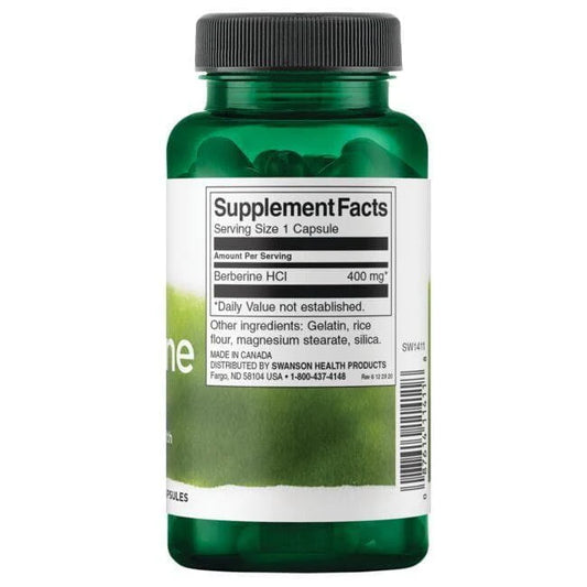 Swanson, Berberina 400 mg (60 cápsulas)
