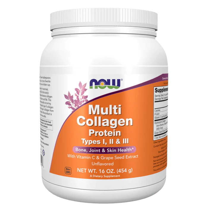 Proteina Multi Colageno Tipos I, II y III en Polvo (16oz/454gr)