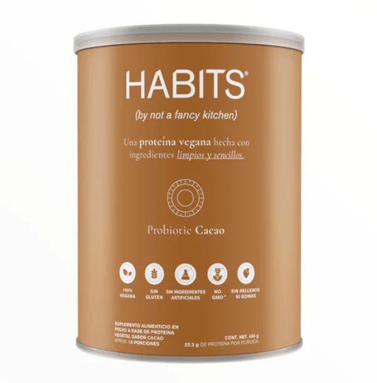 Habits, Proteína Probiótica 488 g, 16 porciones (Cacao)