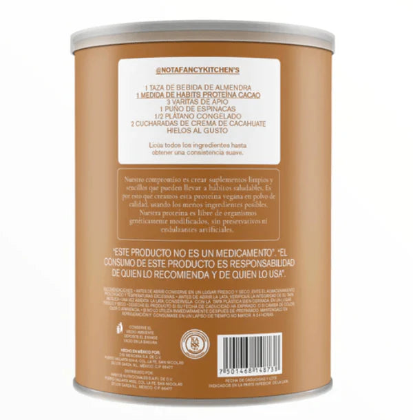 Habits, Proteína Probiótica 488 g, 16 porciones (Cacao)