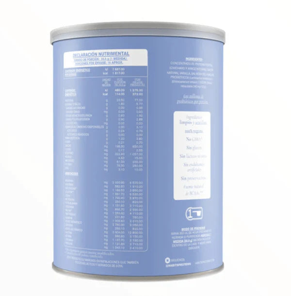 Habits, Proteína Probiótica 488 g, 16 porciones (Vainilla)